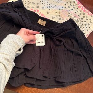 Free People Black Leonie Skort